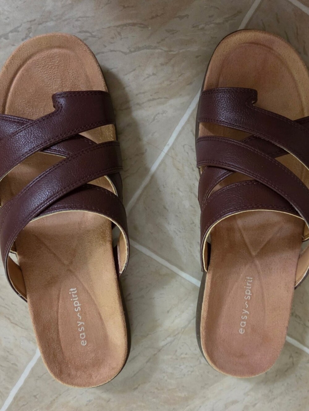 Easy Spirit Women's Westly Dark Brown Sandals
